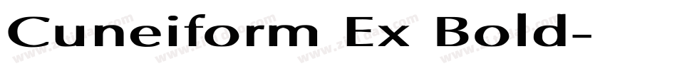 Cuneiform Ex Bold字体转换